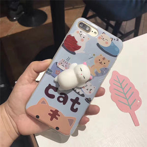 squishy handyhülle 3D Cute Soft Silicone Squishy Cat Phone Case – Everthingbest